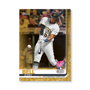 Josh Bell 2019 Topps Baseball Update Series MLB HR Derby Poster Gold Ed. # to 1- artbble-pos-19tbus-1673-gold-s