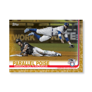 Anderson/Harrison 2019 Topps Baseball Update Series Veteran Combos Poster Gold Ed. # to 1- artbble-pos-19tbus-1804-gold-s