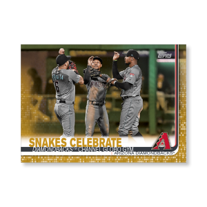 Arizona Diamondbacks 2019 Topps Baseball Update Series Veteran Combos Poster Gold Ed. # to 1- artbble-pos-19tbus-1809-gold-s