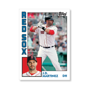 J.D. Martinez 2019 Topps Baseball Update Series 1986 Topps Baseball Poster # to 99- artbble-pos-19tbus-5103-s