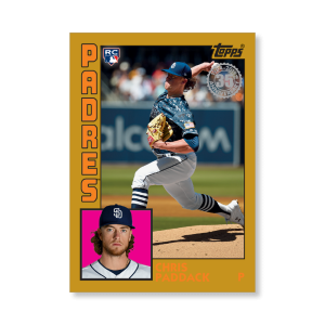 Chris Paddack 2019 Topps Baseball Update Series 1998 Topps Baseball Poster Gold Ed. # to 1- artbble-pos-19tbus-5115-gold-s