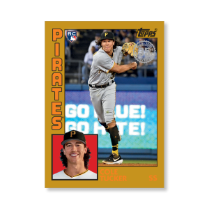 Cole Tucker 2019 Topps Baseball Update Series 2007 Topps Baseball Poster Gold Ed. # to 1- artbble-pos-19tbus-5124-gold-s