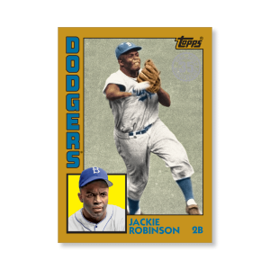 Jackie Robinson 2019 Topps Baseball Update Series 2011 Topps Baseball Poster Gold Ed. # to 1- artbble-pos-19tbus-5128-gold-s
