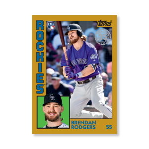 Brendan Rodgers 2019 Topps Baseball Update Series 2019 Topps Baseball Poster Gold Ed. # to 1- artbble-pos-19tbus-5136-gold-s