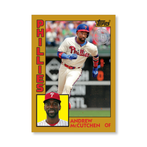 Andrew McCutchen 2019 Topps Baseball Update Series 2022 Topps Baseball Poster Gold Ed. # to 1- artbble-pos-19tbus-5140-gold-s