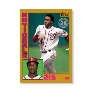 Victor Robles 2019 Topps Baseball Update Series 2029 Topps Baseball Poster Gold Ed. # to 1- artbble-pos-19tbus-5147-gold-s