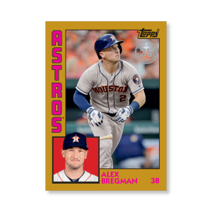 Alex Bregman 2019 Topps Baseball Update Series 2031 Topps Baseball Poster Gold Ed. # to 1- artbble-pos-19tbus-5149-gold-s