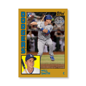 Will Smith 2019 Topps Baseball Update Series 2033 Topps Baseball Poster Gold Ed. # to 1- artbble-pos-19tbus-5151-gold-s