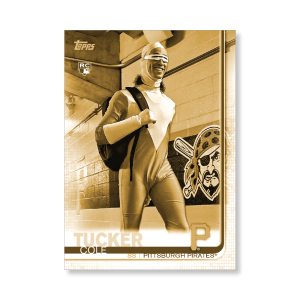 Cole Tucker 2019 Topps Baseball Update Series Short Printed Base Card Photo Variation Poster Gold Ed. # to 1- artbble-pos-19tbus-5204-gold-s