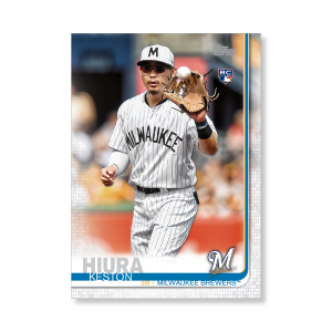 Keston Hiura 2019 Topps Baseball Update Series Short Printed Base Card Photo Variation Poster # to 99- artbble-pos-19tbus-5210-s