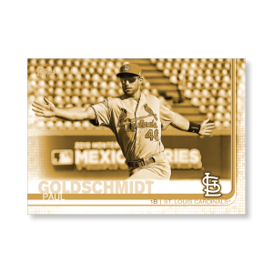 Paul Goldschmidt 2019 Topps Baseball Update Series Short Printed Base Card Photo Variation Poster Gold Ed. # to 1- artbble-pos-19tbus-5222-gold-s