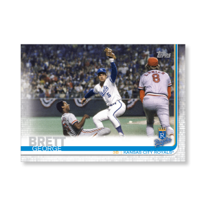 George Brett 2019 Topps Baseball Update Series Short Printed Base Card Photo Variation Poster # to 99- artbble-pos-19tbus-5239-s