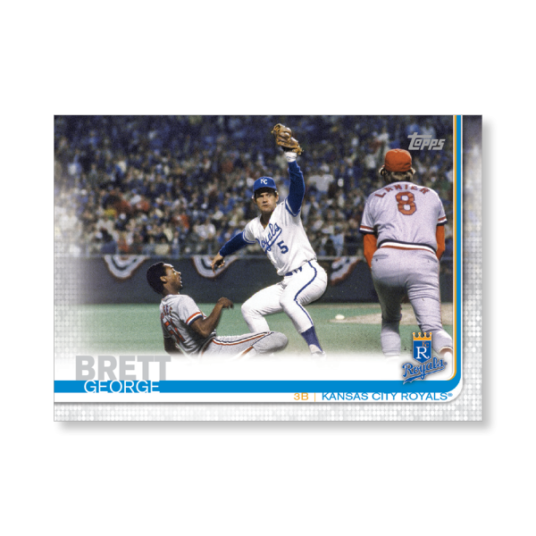 George Brett 2019 Topps Baseball Update Series Short Printed Base Card Photo Variation Poster # to 99- artbble-pos-19tbus-5239-s