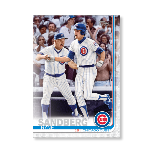 Ryne Sandberg 2019 Topps Baseball Update Series Short Printed Base Card Photo Variation Poster # to 99- artbble-pos-19tbus-5240-s