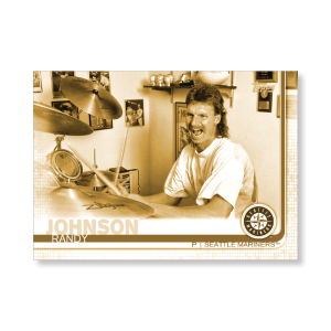 Randy Johnson 2019 Topps Baseball Update Series Short Printed Base Card Photo Variation Poster Gold Ed. # to 1- artbble-pos-19tbus-5241-gold-s