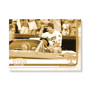 Nolan Ryan 2019 Topps Baseball Update Series Short Printed Base Card Photo Variation Poster Gold Ed. # to 1- artbble-pos-19tbus-5250-gold-s