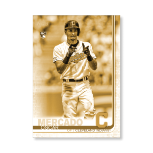 Oscar Mercado 2019 Topps Baseball Update Series Super Short Printed Rookie Variation Poster Gold Ed. # to 1- artbble-pos-19tbus-5281-gold-s