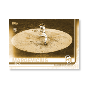 Nick Margevicius 2019 Topps Baseball Update Series Super Short Printed Rookie Variation Poster Gold Ed. # to 1- artbble-pos-19tbus-5286-gold-s