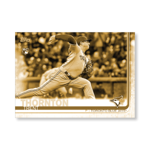 Trent Thornton 2019 Topps Baseball Update Series Super Short Printed Rookie Variation Poster Gold Ed. # to 1- artbble-pos-19tbus-5287-gold-s