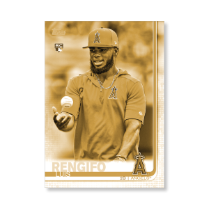 Luis Rengifo 2019 Topps Baseball Update Series Super Short Printed Rookie Variation Poster Gold Ed. # to 1- artbble-pos-19tbus-5289-gold-s