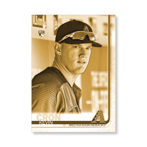 Kevin Cron 2019 Topps Baseball Update Series Super Short Printed Rookie Variation Poster Gold Ed. # to 1- artbble-pos-19tbus-5299-gold-s