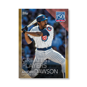 Andre Dawson 2019 Topps Baseball Update Series 150 Years of Baseball Poster Gold Ed. # to 1- artbble-pos-19tbus-5305-gold-s