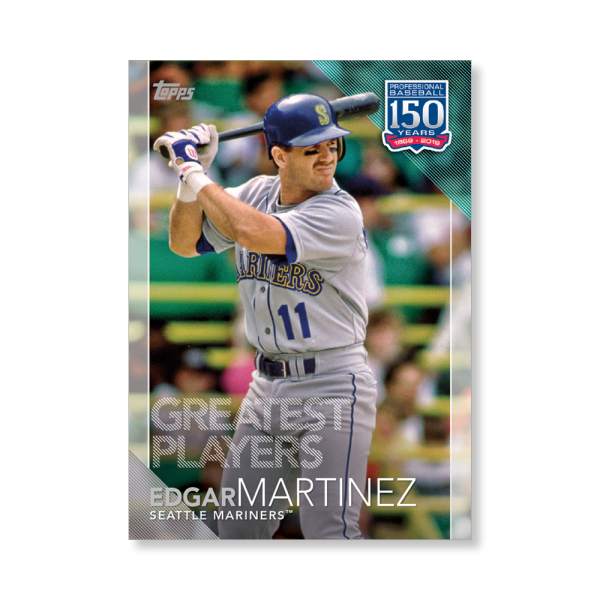 Edgar Martinez 2019 Topps Baseball Update Series 150 Years of Baseball Poster # to 99- artbble-pos-19tbus-5312-s
