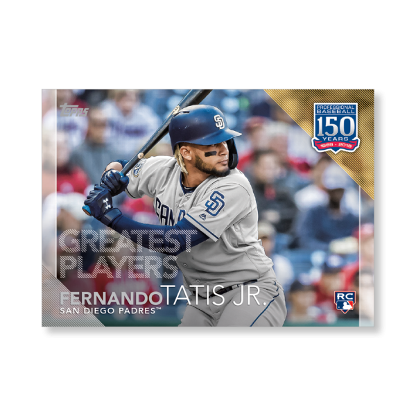 Fernando Tatis Jr. 2019 Topps Baseball Update Series 150 Years of Baseball Poster # to 99- artbble-pos-19tbus-5314-s
