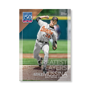 Mike Mussina 2019 Topps Baseball Update Series 150 Years of Baseball Poster # to 99- artbble-pos-19tbus-5326-s