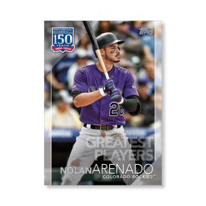 Nolan Arenado 2019 Topps Baseball Update Series 150 Years of Baseball Poster # to 99- artbble-pos-19tbus-5329-s