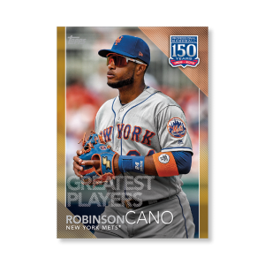 Robinson Cano 2019 Topps Baseball Update Series 150 Years of Baseball Poster Gold Ed. # to 1- artbble-pos-19tbus-5333-gold-s