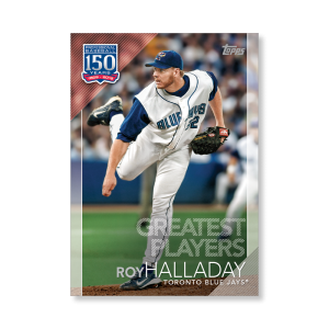 Roy Halladay 2019 Topps Baseball Update Series 150 Years of Baseball Poster # to 99- artbble-pos-19tbus-5337-s