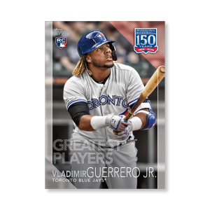 Vladimir Guerrero Jr. 2019 Topps Baseball Update Series 150 Years of Baseball Poster # to 99- artbble-pos-19tbus-5344-s