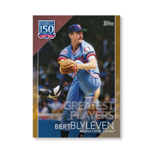 Bert Blyleven 2019 Topps Baseball Update Series 150 Years of Baseball Poster Gold Ed. # to 1- artbble-pos-19tbus-5347-gold-s