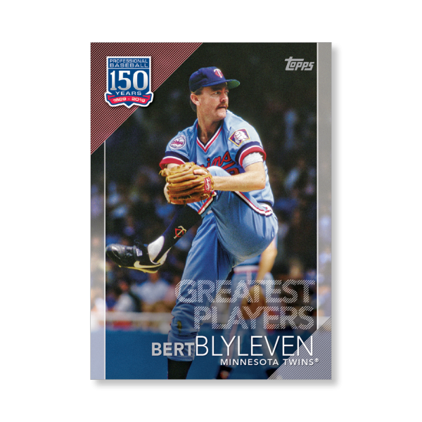 Bert Blyleven 2019 Topps Baseball Update Series 150 Years of Baseball Poster # to 99- artbble-pos-19tbus-5347-s