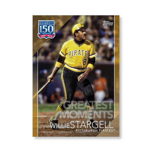 Willie Stargell 2019 Topps Baseball Update Series 150 Years of Baseball Poster Gold Ed. # to 1- artbble-pos-19tbus-5357-gold-s