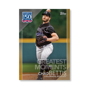 Chad Bettis 2019 Topps Baseball Update Series 150 Years of Baseball Poster Gold Ed. # to 1- artbble-pos-19tbus-5361-gold-s