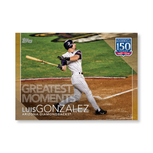 Luis Gonzalez 2019 Topps Baseball Update Series 150 Years of Baseball Poster Gold Ed. # to 1- artbble-pos-19tbus-5363-gold-s