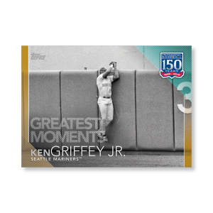 Ken Griffey Jr. 2019 Topps Baseball Update Series 150 Years of Baseball Poster Gold Ed. # to 1- artbble-pos-19tbus-5368-gold-s