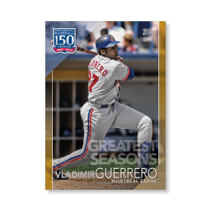 Vladimir Guerrero 2019 Topps Baseball Update Series 150 Years of Baseball Poster Gold Ed. # to 1- artbble-pos-19tbus-5385-gold-s