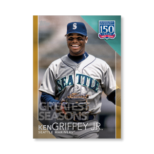 Ken Griffey Jr. 2019 Topps Baseball Update Series 150 Years of Baseball Poster Gold Ed. # to 1- artbble-pos-19tbus-5397-gold-s
