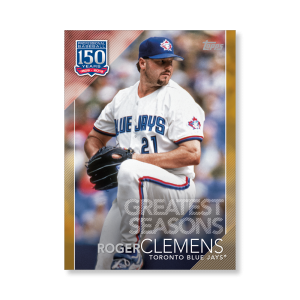 Roger Clemens 2019 Topps Baseball Update Series 150 Years of Baseball Poster Gold Ed. # to 1- artbble-pos-19tbus-5398-gold-s