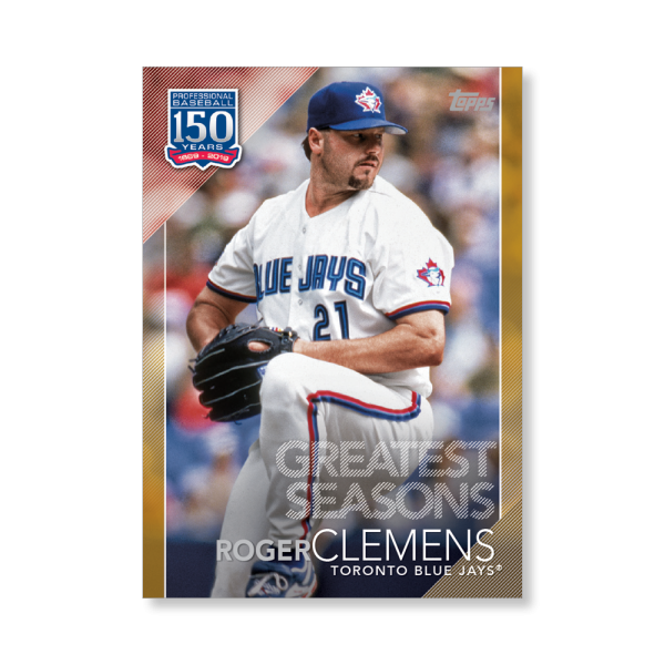 Roger Clemens 2019 Topps Baseball Update Series 150 Years of Baseball Poster Gold Ed. # to 1- artbble-pos-19tbus-5398-gold-s