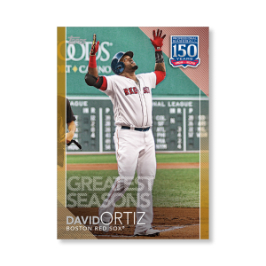 David Ortiz 2019 Topps Baseball Update Series 150 Years of Baseball Poster Gold Ed. # to 1- artbble-pos-19tbus-5403-gold-s