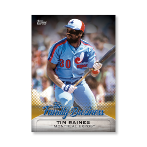 Tim Raines 2019 Topps Baseball Update Series The Family Business Poster Gold Ed. # to 1- artbble-pos-19tbus-5514-gold-s