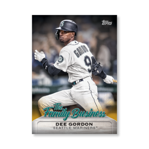 Dee Gordon 2019 Topps Baseball Update Series The Family Business Poster Gold Ed. # to 1- artbble-pos-19tbus-5524-gold-s