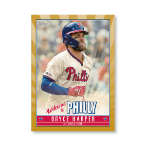 Bryce Harper 2019 Topps Baseball Update Series Player Highlights 2 Poster Gold Ed. # to 1- artbble-pos-19tbus-5602-gold-s