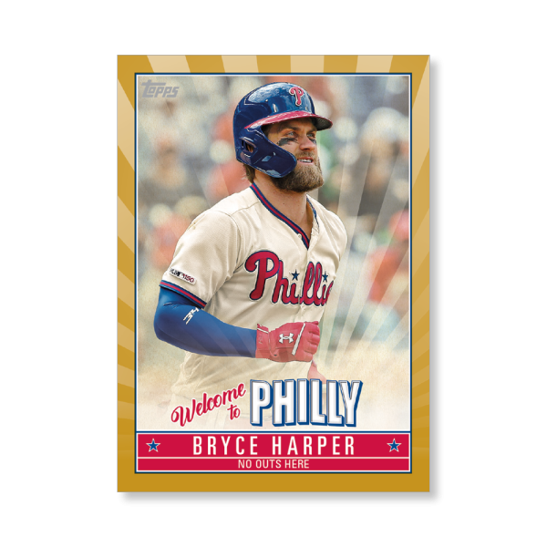 Bryce Harper 2019 Topps Baseball Update Series Player Highlights 2 Poster Gold Ed. # to 1- artbble-pos-19tbus-5602-gold-s
