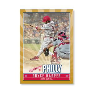 Bryce Harper 2019 Topps Baseball Update Series Player Highlights 9 Poster Gold Ed. # to 1- artbble-pos-19tbus-5609-gold-s