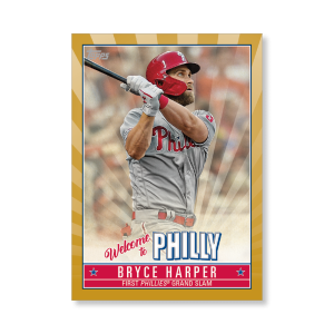 Bryce Harper 2019 Topps Baseball Update Series Player Highlights 17 Poster Gold Ed. # to 1- artbble-pos-19tbus-5617-gold-s